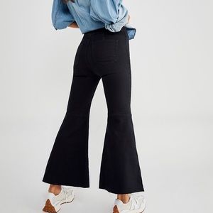 Free People Youthquake Crop Flare Jeans